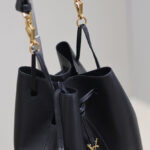 Saint Laurent Paris Vii Pochon In Lambskin Black
